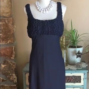 Gorgeous Long Navy Gown - Betsy and Adam - The zipper is stubborn but works.
